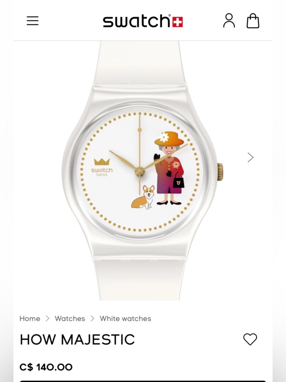 Swatch “How Majestic” Watch